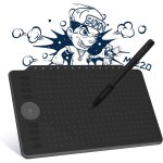 Kalanka - m1220 tablette graphique 12 pouces, tablette numrique de dessin avec stylet passif 8192 niveaux ...