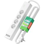 Kalanka - meross multiprise connecte (fr), 16a prise wifi compatible avec alexa et google home, multiprise ...