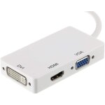 Kalanka - mini displayport dp thunderbolt vers dvi vga hdmi compatible cble adaptateur 3 en 1 pour imac ...