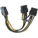 Kalanka - r01 6 pin pcie vers 2x 8 pin (6 + 2) 18cm ¿ adaptateur dalimentation pcie pour gpu. haute ...
