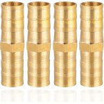 Kalanka - raccord de tuyau 12mm en laiton, 4 pices raccord de tuyau 12mm(15 / 32 ), connecteur droit ...