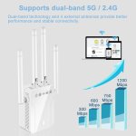 Kalanka - répéteur wifi puissant 1200mbps amplificateur wifi double bande 5ghz&2. 4ghz wifi extender, ... Kalanka - répéteur wifi puissant 1200mbps amplificateur wifi double bande 5ghz&2. 4ghz wifi extender, ...