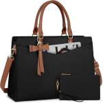 Kalanka - sac cabas femme grand sac  main sac ordinateur portable 15. 6 pouces de cours pu cuir avec ...