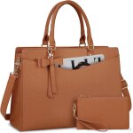Kalanka - sac cabas femme marron 15. 6 pouces ordinateur portable sac de cours pu cuir avec pochettes ... Kalanka - sac cabas femme marron 15. 6 pouces ordinateur portable sac de cours pu cuir avec pochettes ...