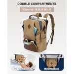 Kalanka - sac  dos homme, 2 compartiments antivol sac a dos femme voyage poches multiples vintage 15, ...