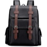 Kalanka - sac  dos pu impermable - ordinateur portable 15, 6 pouces, travail, voyage, ecole, cartable ...