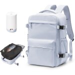 Kalanka - sac  dos de voyage compressible avec pompe electrique (40x20x25cm) - compatible ryanair - ...