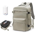Kalanka - sac  dos de voyage compressible avec pompe electrique (40x20x25cm) - compatible ryanair - ...