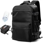 Kalanka - sac  dos de voyage compressible avec pompe electrique (45x20x36cm) - compatible esayjet - ...