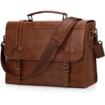 Kalanka - sacoche ordinateur homme 17. 3 pouces cuir pu mallette pc tablette cartable impermable sac ...