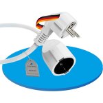 Kalanka - sonero rallonge de cble d'alimentation, 3 m, prise de terre mle vers femelle, rallonge de ...