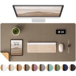 Kalanka - sous - main en lige, tapis de bureau double face en lige naturel & cuir pu, tapis de souris ...