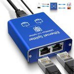 Kalanka - switch ethernet 1  2, switch rj45, 2 ports 1000mbps network lan splitter rpartiteur de cblecat5 ...