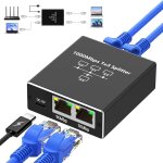 Kalanka - switch ethernet 1  3 1000mbps rj45 multiprise rpartiteur lan pour ordinateurs, routeurs et ...