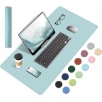 Kalanka - tapis de bureau antidrapant, tapis de bureau en lige naturel et en cuir, tapis de souris ...