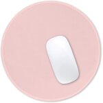 Kalanka - tapis de souris rond texturé de qualité supérieure - 21 x 21 cm - rose - bords cousus - antidérapant ... Kalanka - tapis de souris rond texturé de qualité supérieure - 21 x 21 cm - rose - bords cousus - antidérapant ...