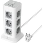 Kalanka - tour multiprise parafoudre et surtension avec 12 sortie ac et 3 usb, bloc prise 3600w avec ...