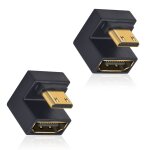 Kalanka - u shape adaptateur mini hdmi2. 1 vers hdmi2. 1, up angle hdmi femelle vers mini hdmi mle 48gbps ...