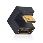 Kalanka - u shape adaptateur mini hdmi2. 1 vers hdmi2. 1, up angle hdmi femelle vers mini hdmi mle 48gbps ...