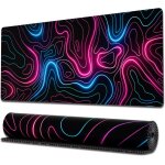 Kalanka - u2013 grand tapis de souris de jeu avec bords surpiqus et dos antidrapant, joli sous - main ...