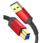 Kalanka - usb 3. 0 b kabel [3m, 5gbps] usb a auf usb 3 typ b kabel nylon geflochten kompatibel mit dockingstat ...