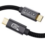 Kalanka - usb 4 cable with thunderbolt 4 cable, hdr video 8k@60hz 4k@144hz, 240w 48v / 5a pd3. 1, 40gbps ...