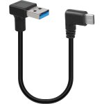 Kalanka - usb c cable short 25cm 90 degree usb a to usb type c cable 18w fast charge & sync 5gbps for ... Kalanka - usb c cable short 25cm 90 degree usb a to usb type c cable 18w fast charge & sync 5gbps for ...