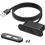 Kalanka - usb usb c prise d'alimentation de bureau 5v / 2a usb / type - c port de charge intgr chargeur ...