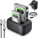 Kalanka - usb c station d'accueil pour disque dur, 2 baies clone dock disque dur pour sata 2, 5 / 3, ... Kalanka - usb c station d'accueil pour disque dur, 2 baies clone dock disque dur pour sata 2, 5 / 3, ...