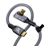 Kalanka - usb c to usb c cable angled 240w fast charge usb 3. 2 video cable 4k 60hz data sync to 20gbps ...
