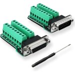 Kalanka - d - usb db15 adaptateur rs232 module de signal srie  15 broches avec coussin disolation, ...