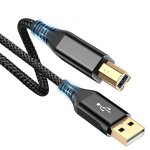 Kalanka - usb printer cable [3m] usb a male to usb b 2. 0 male scanner cable nylon braided compatible ...