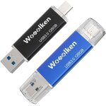 Kalanka - wooolken lot de 2 clés usb c 32 go 3. 0, 2 en 1 rapide, otg type c usb 2. 0 en métal, pen drive ... Kalanka - wooolken lot de 2 clés usb c 32 go 3. 0, 2 en 1 rapide, otg type c usb 2. 0 en métal, pen drive ...