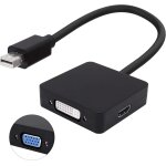 Kalanka - yarhonn mini dp vers hdmi vga dvi adaptateur thunderbolt mini displayport vers vga dvi hdmi ...