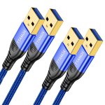 Kalcx - lot de 2 câbles de données usb 3. 0 a vers a - usb type a mâle vers mâle - 5 gbit / s - compatible ... Kalcx - lot de 2 câbles de données usb 3. 0 a vers a - usb type a mâle vers mâle - 5 gbit / s - compatible ...