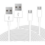 Kalcx - lot de 2 cbles d'extension de 5 m pour wyze cam, yi, nest, blink, kasa cam, rallonge usb vers ...