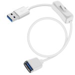 Kalcx - cble d'extension usb 3. 0 avec interrupteur rallonge usb 3. 0 avec interrupteur supporte 5gbps ...