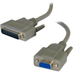 Kalcx - db9 9 broches serie femelle vers 25 broches mle donnes cble 2 m [2 mtre / 2m]