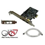 Kalea - informatique - carte controleur pci express (pcie) firewire 400 ieee1394a 3 ports - chipset via ...