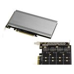 Kalea informatique disque dur ssd carte contr�leur pcie 3. 0 16x pour 4 ssd m. 2 nvme m key (m2 ngff). ...