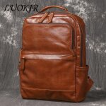 Kalec - luokirsac a dos de voyage vintage en cuir de vache pour hommes et femmes, sac a dos d'ordinateur ...
