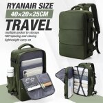 Kalec - ryanair 40x20x25 sac de cabine a bagages, 40x30x20 sac hommes femmes 15. 6 pouces pochette d'ordinateu ...