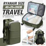 Kalec - ryanair 40x20x25 sac a dos de voyage pour bagages, 40x30x20 sac hommes femmes 15. 6 pouces pochette ...
