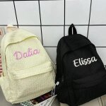 Kalec - sac a dos brod� personnalis� pour enfants�sac pour ordinateur portable avec nom personnalis� ...