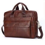 Kalec - sacs a main en cuir vritable pour hommes, sacs dcontracts pour ordinateur portable, sacoches ...