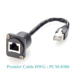Kalpz - cble d'extension rj45 mle vers femelle, type d, montage sur panneau, passage a travers abrtor, ...