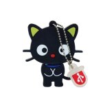 Kalpz - cl usb en forme d'animal, chat noir, chaton mignon de dessin anim, cl usb, cadeau cratif, ...