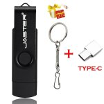 Kalpz - cl usb micro pour tlphone 3 ni 1, 64 go, lecteurs flash rotatifs 128 go avec cl mmoire type ...
