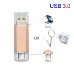 Kalpz - cl usb usb3. 0 otg 3 en 1 pour iphone / ipad / android / pc / type - c 128gb 64gb 32gb 16gb ...