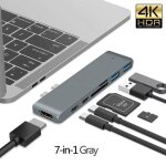 Kalpz - hub usb c pour macbook pro type - c 3. 1 vers hdmi, convertisseur 4k compatible usb c vers mciro ...